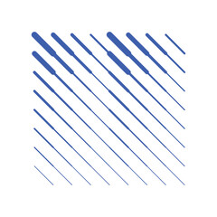 Poster - Abstract Diagonal Lines Pattern Blue Gradient Design Elements Vector Illustration