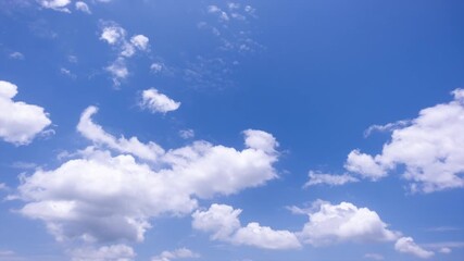 Wall Mural - captivating timelapse stock video of clear blue skies,panoramic view of clear blue sky and clouds, b