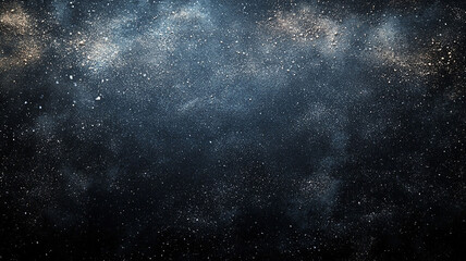 Wall Mural - Abstract cosmic background with light speckles.
Dark and moody background with a glitter effect.