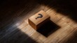 © MKS - A question mark emblazoned on an element of the mystery box encapsulates the themes of secrecy, surprise, and the unknown, which are fundamental to the idea of a hidden concept