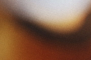 Poster - Beige brown yellow black grainy gradient background dark noise texture wide banner header poster design