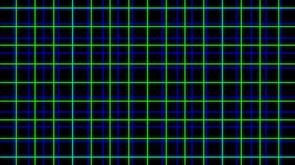 Wall Mural - abstract futuristic grid background with glowing green and blue lines