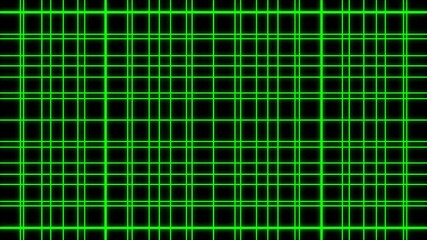 Wall Mural - retro futuristic grid background with glowing green lines