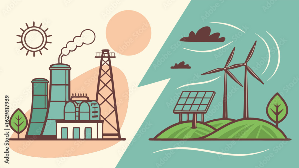 Comparing renewable energy sources versus non renewable energy sources ...