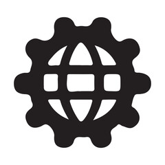 Internet Icon Silhouettes Vector