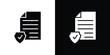 © iconic - Contract coverage icon symbol template for graphic and web design collection logo vector illustration