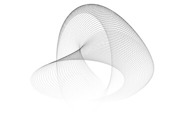 Aufkleber - Design elements. Wave of many purple lines circle ring. Abstract vertical wavy stripes on white background isolated. jpg Colorful waves with lines created using Blend Tool