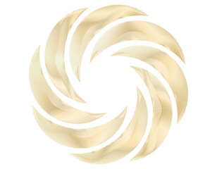 Aufkleber - Design elements. Wave of many purple lines circle ring. Abstract vertical wavy stripes on white background isolated. jpg Colourful waves with lines created using Blend Tool