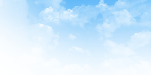 Wall Mural - bright blue sky, hot, soft clouds, fresh wind, nature of spring, cool long trip. aerial view of fluf