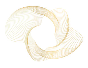 Aufkleber - Design elements. Wave of many purple lines circle ring. Abstract vertical wavy stripes on white background isolated. jpg Colourful waves with lines created using Blend Tool