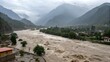 © Maxim - flash floods from mountains floods the effect of world warming ai
