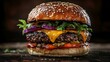 © Ayoub Digital Studio - Gourmet Cheeseburger on a Wooden Table