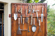 © schulzie - Anordnung Garten hand geräte mit Holzgriffen