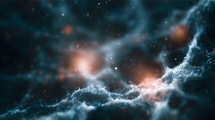 Wall Mural - swirling cosmic nebula in the vast expanse of space