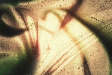 Wall Mural - abstract grainy warm orange color light leaks photo overlay effect filter, film grain texture photo 