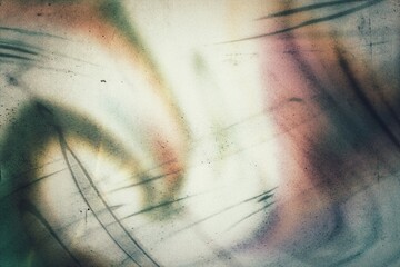 Wall Mural - abstract grainy warm orange color light leaks photo overlay effect filter, film grain texture photo 