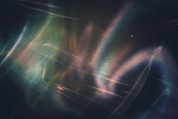 Wall Mural - abstract grainy warm orange color light leaks photo overlay effect filter, film grain texture photo 