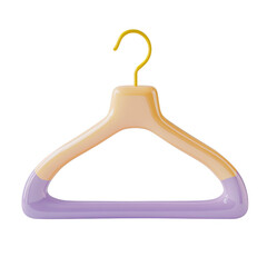 Wall Mural - Clothing hanger isolated on transparent background