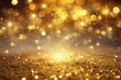 © KURSHADAAKTER - Golden glitter background with sparkling lights creates a luxurious and festive atmosphere, perfect for holiday celebrations and glamorous events with bokeh