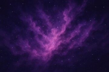 Wall Mural - A cosmic dance of purple hues, where stars twinkle like distant musicians in a celestial symphony