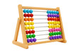 © Cian - Isolated Wooden Abacus with Colorful Beads for Learning and Counting