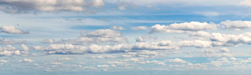 Wall Mural - Gloomy sky with overcast clouds. Skyscape and cloudscape. Sky with clouds. Cloudy skyscape background. Cloudscape sky background. Cloud in the sky. Background with cloud. Celestial view
