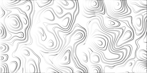 Poster - Abstract topographic map seamless pattern in black and white ideal for backgrounds and textures suitable for graphic design
