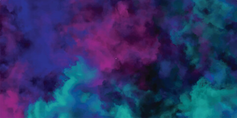 Wall Mural - abstract watercolor background in vibrant blues pinks and greens for creative designs and decorative