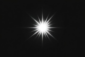 Wall Mural - an isolated blink light effect night background outdoors.