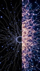 Wall Mural - the image is a black