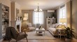 © Joko - Cozy living room interior design with warm lighting.