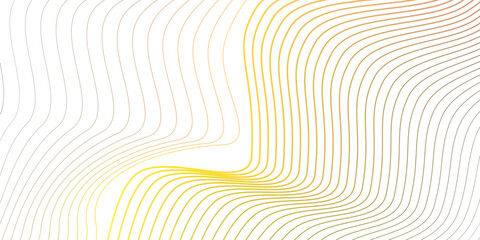 Poster - Colorful Abstract Wave Pattern with Gradient flowing wave design with colorful style lines on a bright white background art design.