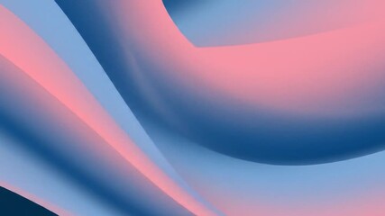 Wall Mural - Abstract blue pink waves digital backdrop design