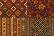 © Ali - Assorted Ethnic and Ornamental Textile Patterns Displayed for Cultural Fabric and Design Inspiration