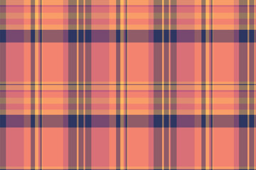 Poster - Seamless plaid pattern with intersecting lines. Ideal for backgrounds, textiles, or design projects needing a classic, colorful texture. Versatile, warm tones.