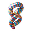 © Towhidul - 3D twisted balloon in spiral shape playful design PNG