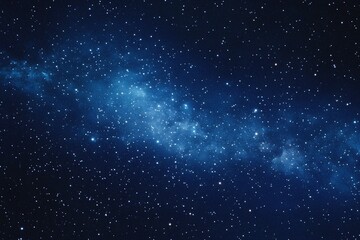 Wall Mural - starry sky background, blue night sky full of stars, glowing stars in the dark space, starry backgro