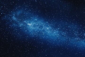 Wall Mural - starry sky background, blue night sky full of stars, glowing stars in the dark space, starry backgro