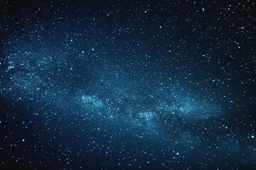 Wall Mural - starry sky background, blue night sky full of stars, glowing stars in the dark space, starry backgro
