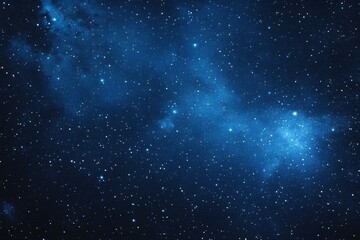 Wall Mural - starry sky background, blue night sky full of stars, glowing stars in the dark space, starry backgro
