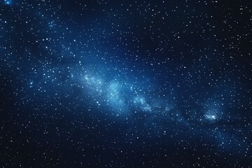 Wall Mural - starry sky background, blue night sky full of stars, glowing stars in the dark space, starry backgro