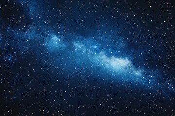 Wall Mural - starry sky background, blue night sky full of stars, glowing stars in the dark space, starry backgro