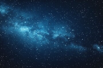 Wall Mural - starry sky background, blue night sky full of stars, glowing stars in the dark space, starry backgro