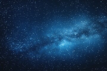 Wall Mural - starry sky background, blue night sky full of stars, glowing stars in the dark space, starry backgro