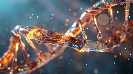 Wall Mural - a visually captivating and stylized depiction of a dna double helix. ideal for projects related to b
