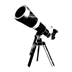 Wall Mural - vector detailed of a telescope on a tripod.