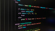 © Danu - data security concept, Line of Code with Syntax Highlight on Dark Screen
