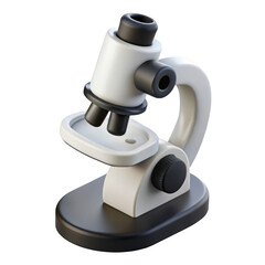 Poster - 3d scientific microscope for education isolated on transparent background