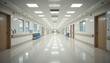© Maria - Long Hospital Corridor  Clean Interior  Medical Facility  Healthcare Architecture