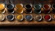 © Aisha - Coffee samples in different shades, lined up